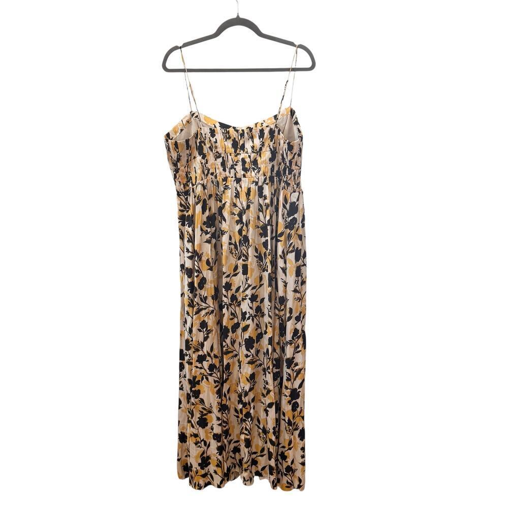 NWT J. Crew Collection Floral Ruched Maxi Dress in Luster Georgette CK990 Sz 16 - Picture 6 of 11